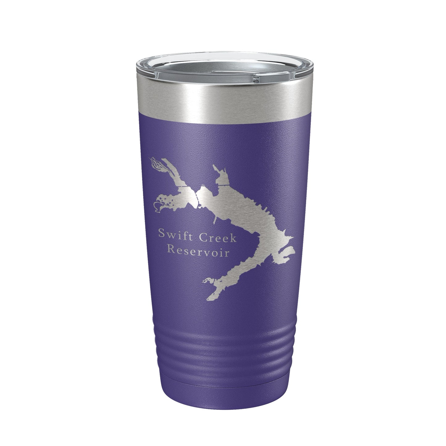 Swift Creek Reservoir Tumbler Lake Map Travel Mug Insulated Laser Engraved Coffee Cup Virginia 20 oz-15