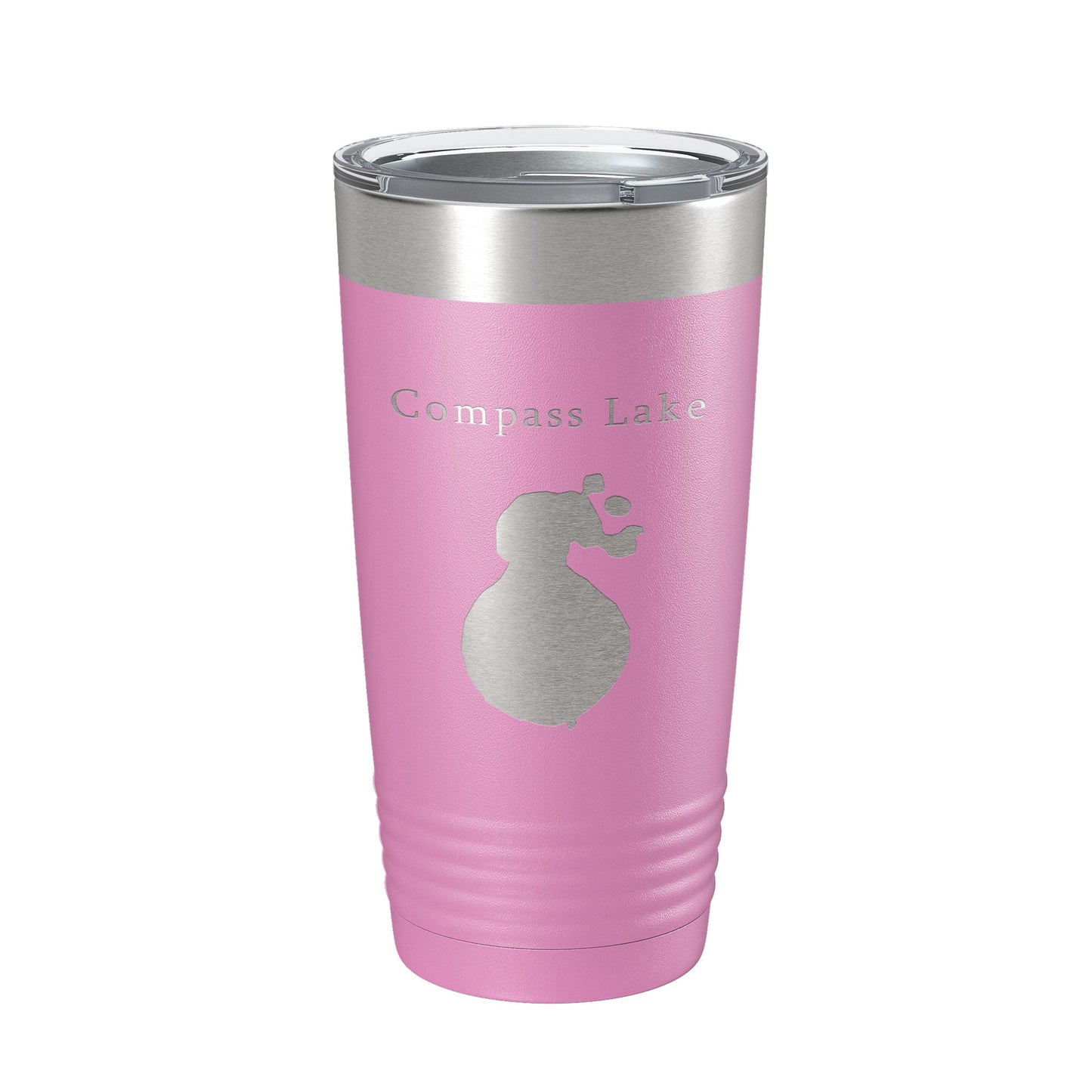 Compass Lake Map Tumbler Travel Mug Insulated Laser Engraved Coffee Cup Florida 20 oz-14