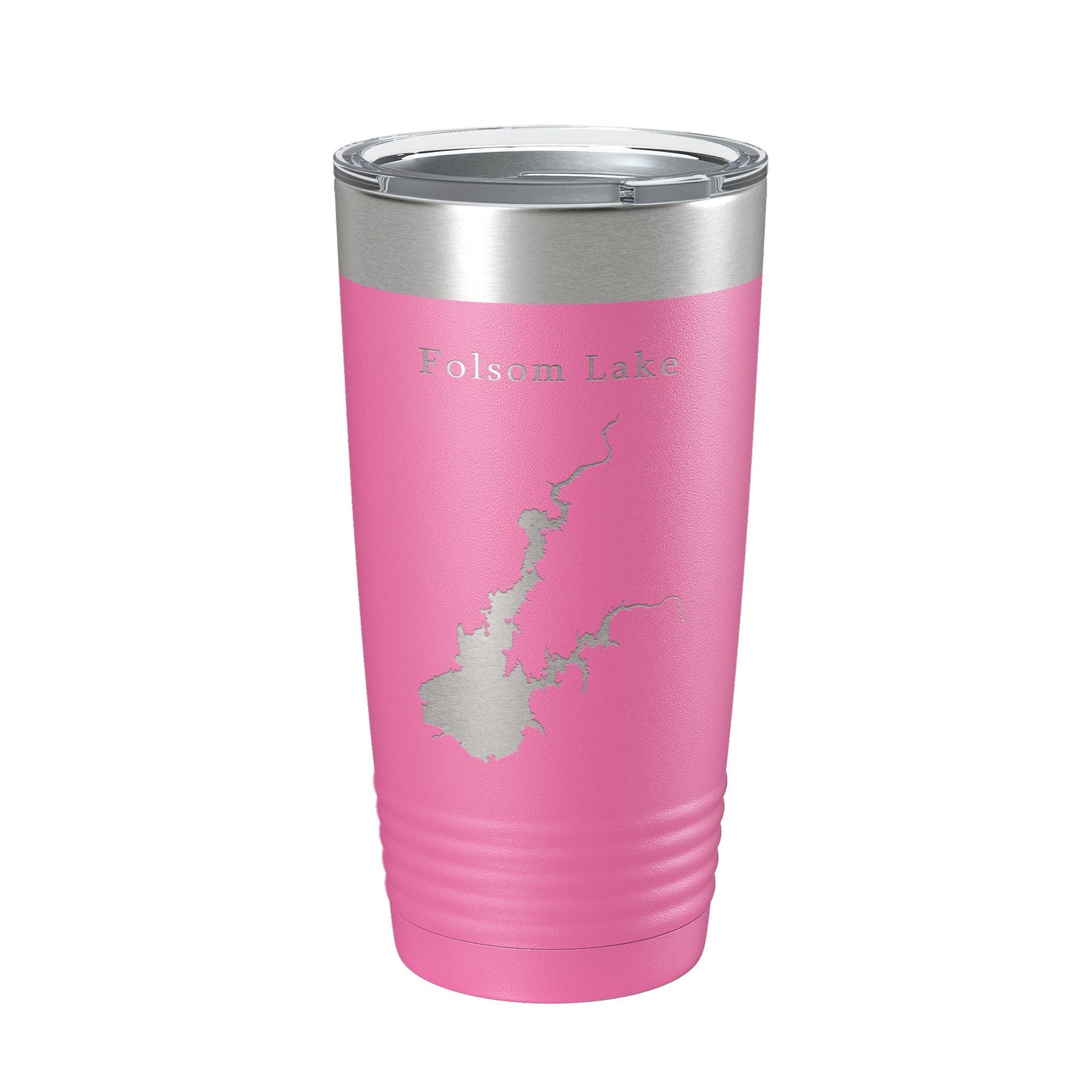 Folsom Lake Map Tumbler Travel Mug Insulated Laser Engraved Coffee Cup California 20 oz-11