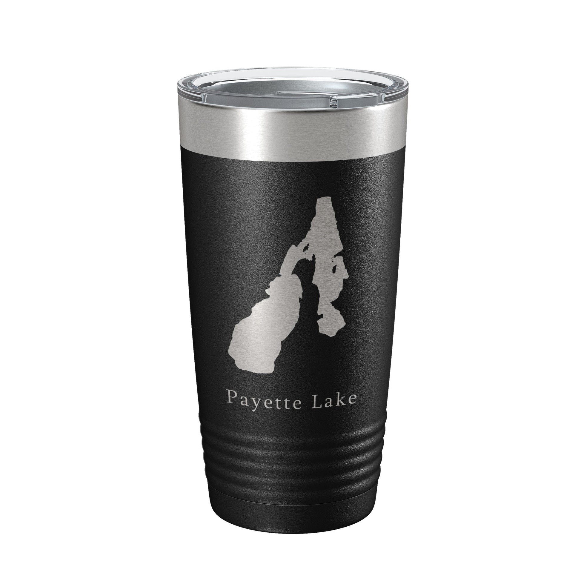 Payette Lake Map Tumbler Travel Mug Insulated Laser Engraved Coffee Cup Idaho 20 oz-0