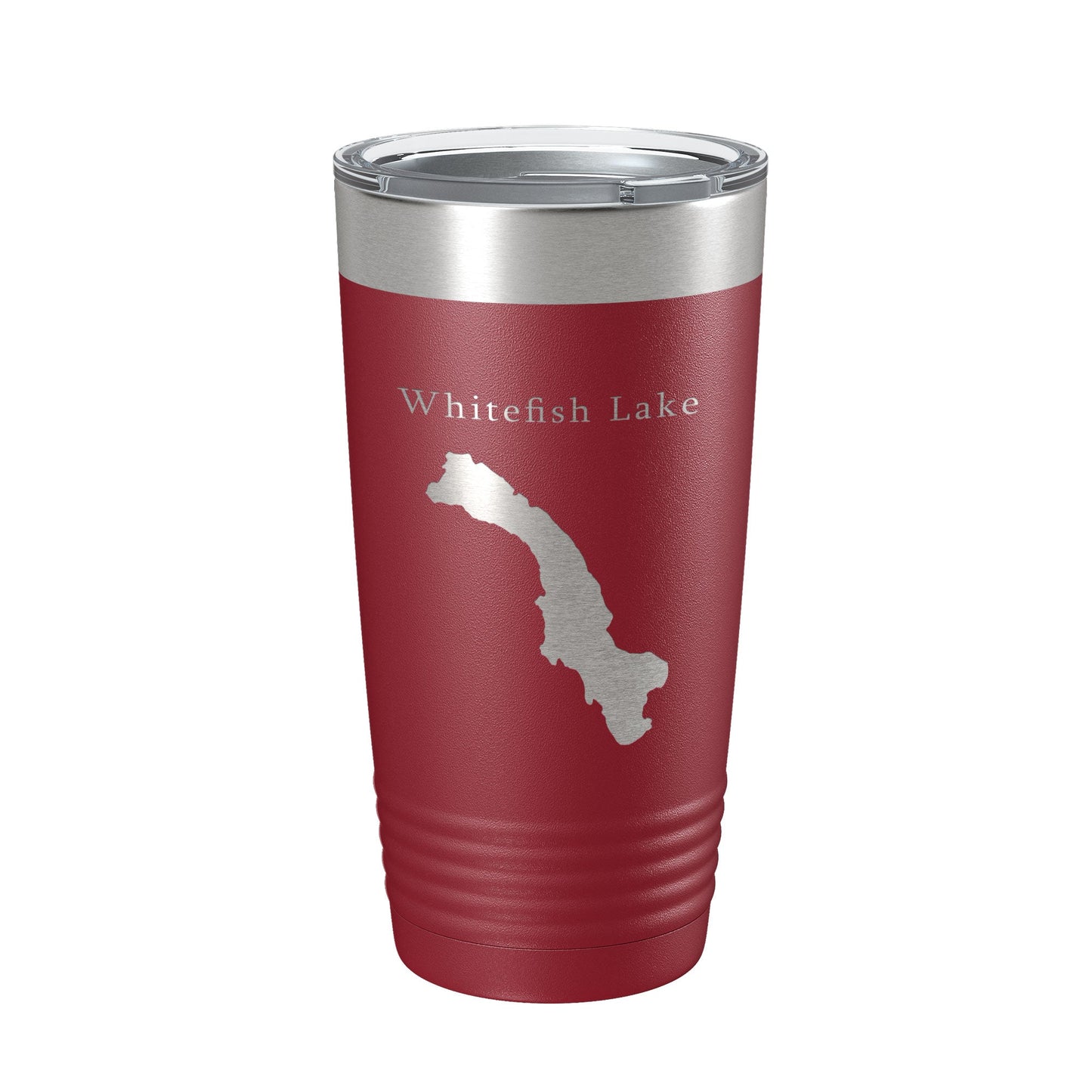 Whitefish Lake Map Tumbler Travel Mug Insulated Laser Engraved Coffee Cup Montana 20 oz-18