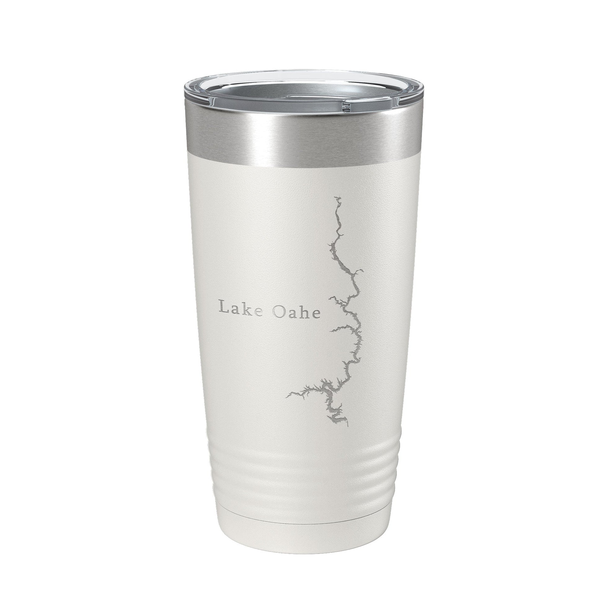 Lake Oahe Map Tumbler Travel Mug Insulated Laser Engraved Coffee Cup South Dakota 20 oz-1