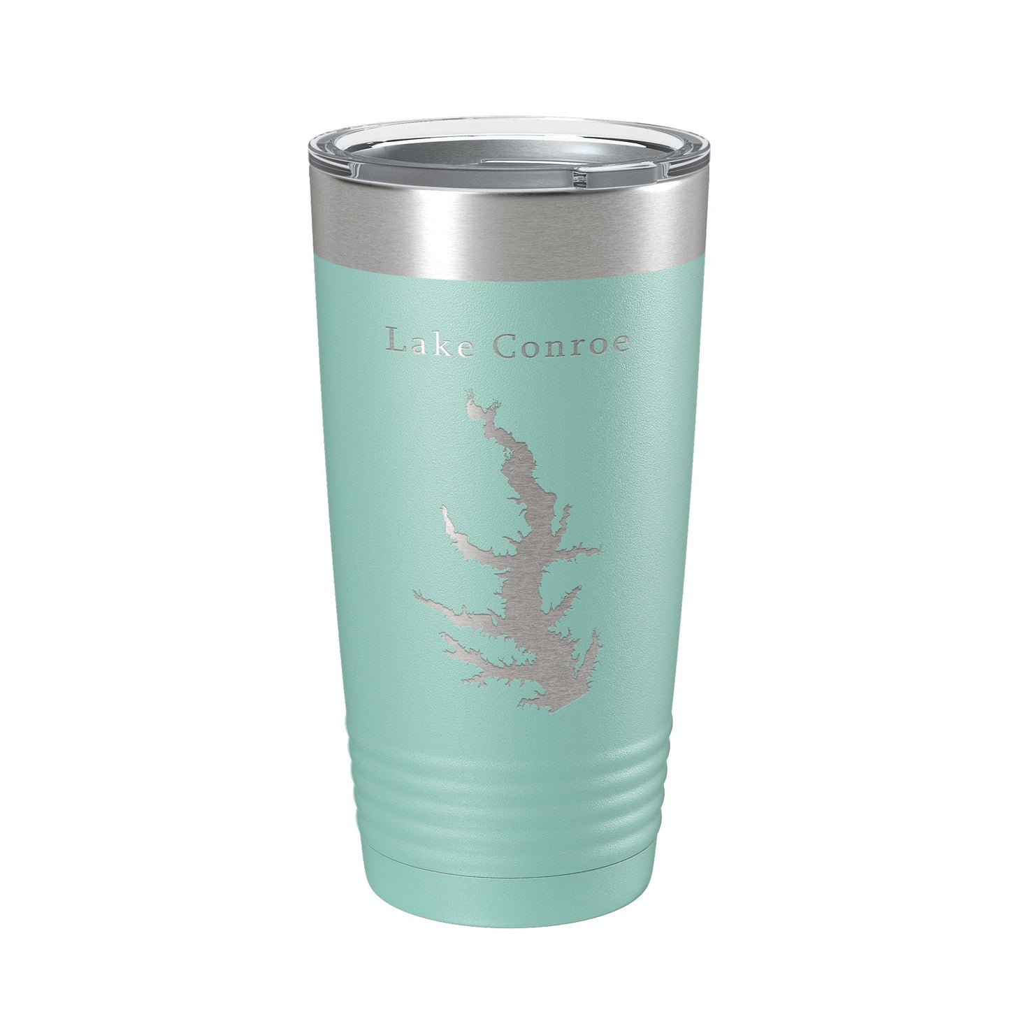 Lake Conroe Map Tumbler Travel Mug Insulated Laser Engraved Coffee Cup Texas 20 oz-12