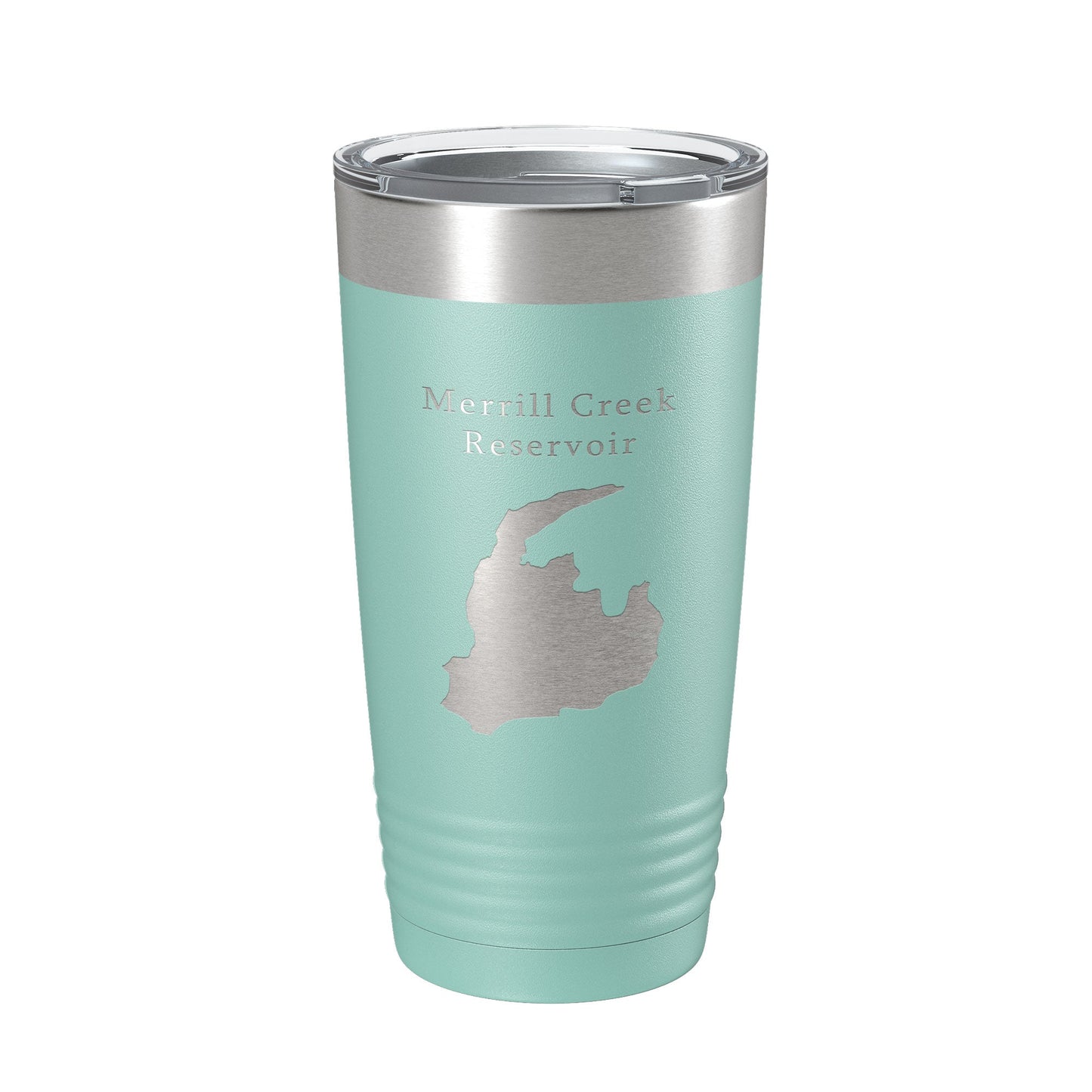 Merrill Creek Reservoir Tumbler Lake Map Travel Mug Insulated Laser Engraved Coffee Cup New Jersey 20 oz-12