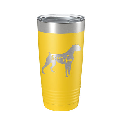 Boxer Mom Tumbler Dog Travel Mug Gift Insulated Laser Engraved Coffee Cup 20 oz-19