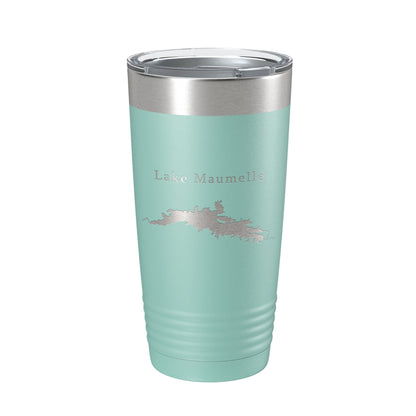 Lake Maumelle Map Tumbler Travel Mug Insulated Laser Engraved Coffee Cup Arkansas 20 oz-12