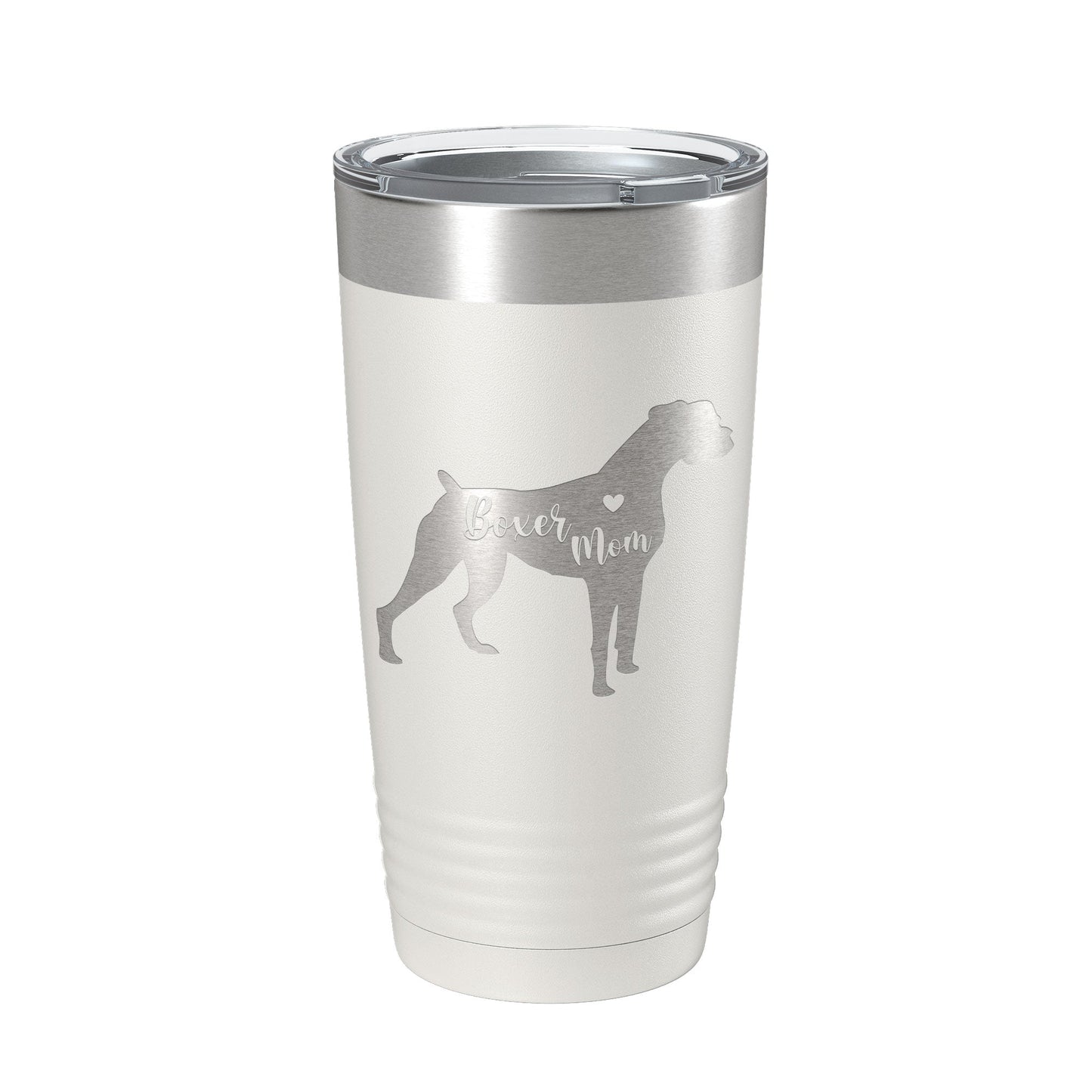Boxer Mom Tumbler Dog Travel Mug Gift Insulated Laser Engraved Coffee Cup 20 oz-7