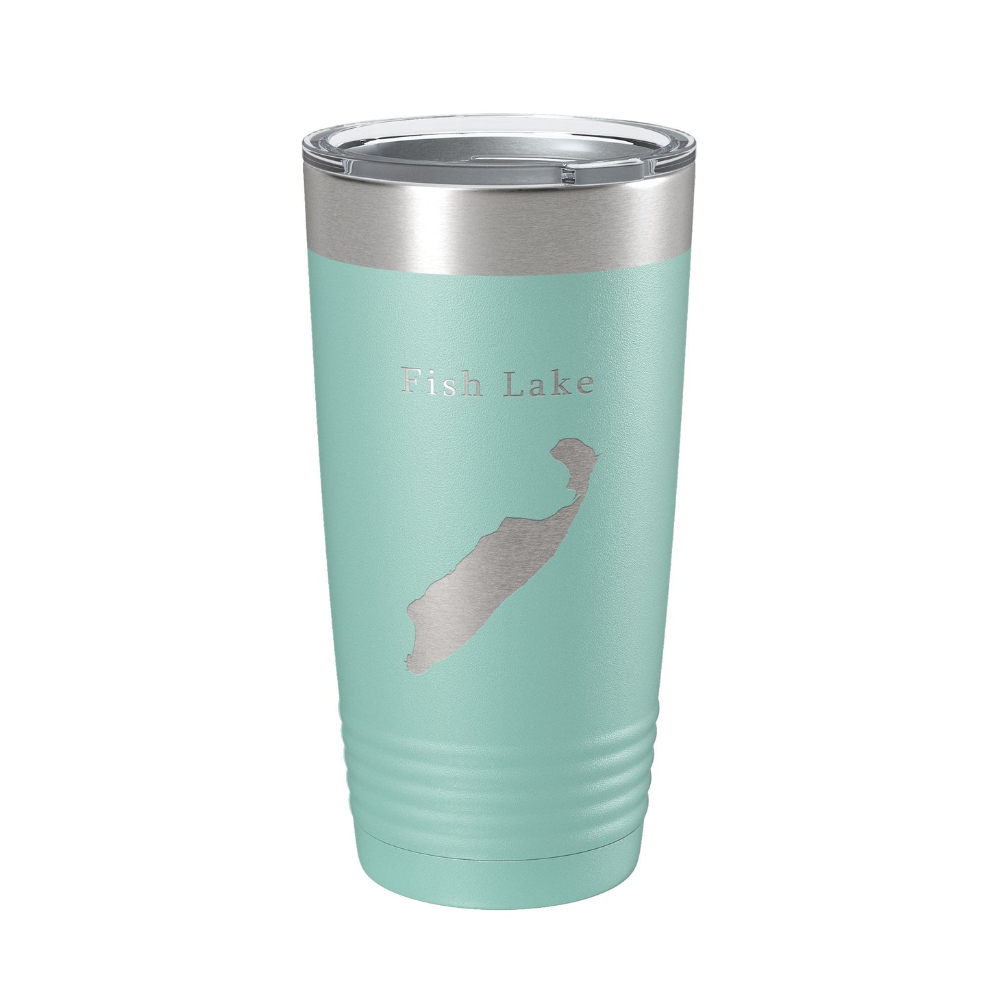 Fish Lake Map Tumbler Travel Mug Insulated Laser Engraved Coffee Cup Utah 20 oz-12