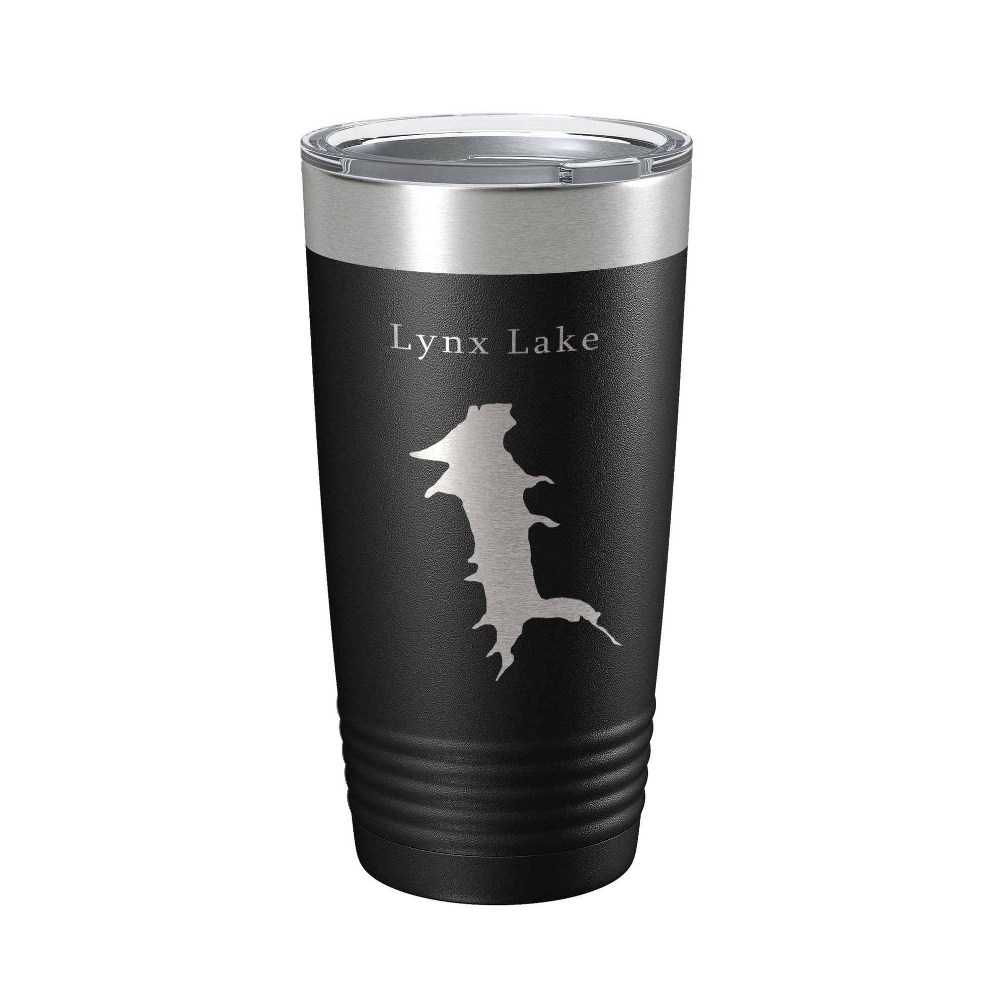 Lynx Lake Map Tumbler Travel Mug Insulated Laser Engraved Coffee Cup Arizona 20 oz-0