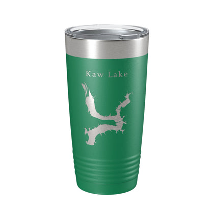Kaw Lake Map Tumbler Travel Mug Insulated Laser Engraved Coffee Cup Oklahoma 20 oz-9