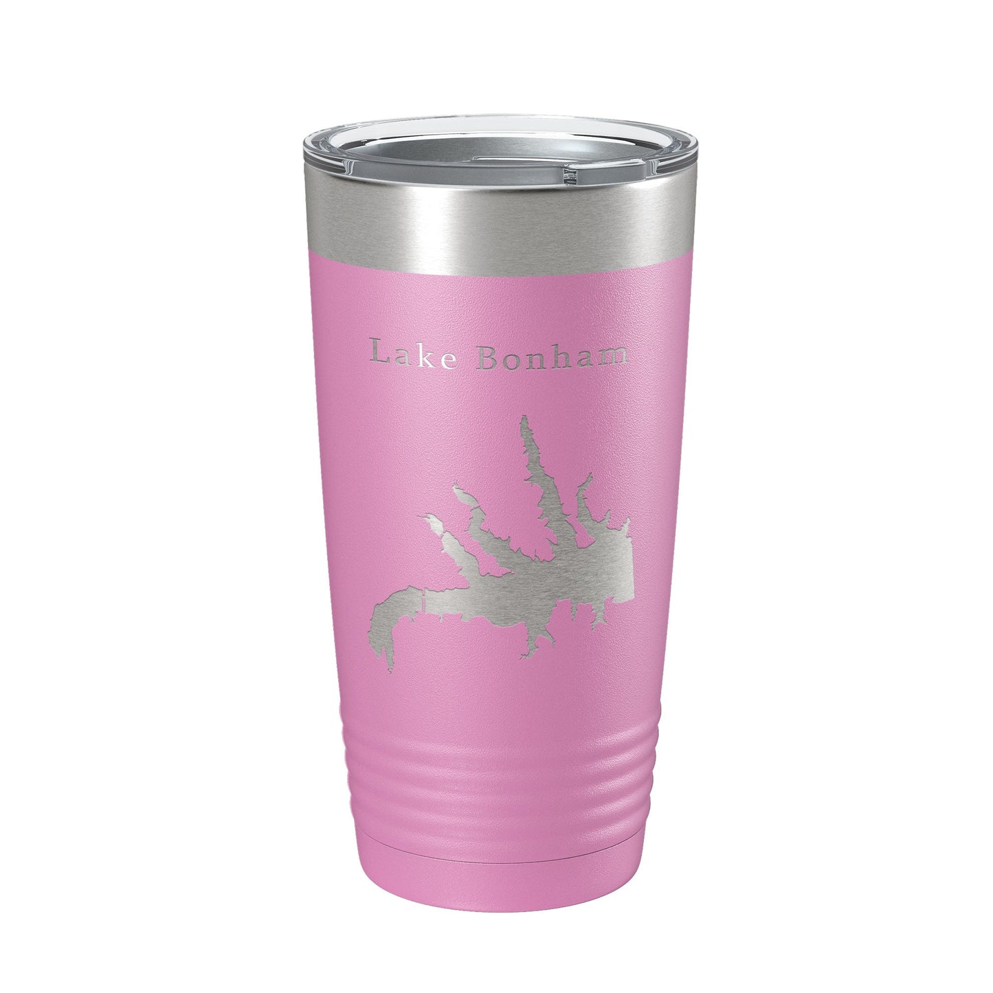 Lake Bonham Map Tumbler Travel Mug Insulated Laser Engraved Coffee Cup Texas 20 oz-14