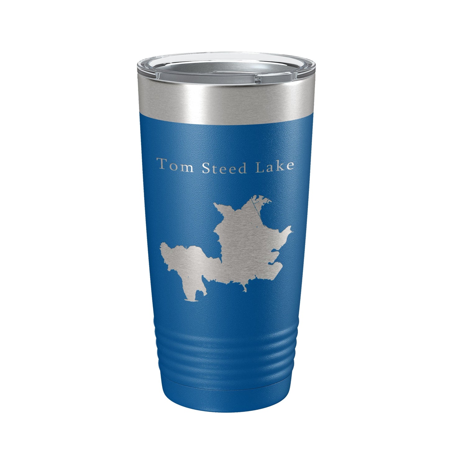 Tom Steed Lake Map Tumbler Travel Mug Insulated Laser Engraved Coffee Cup Oklahoma 20 oz-6