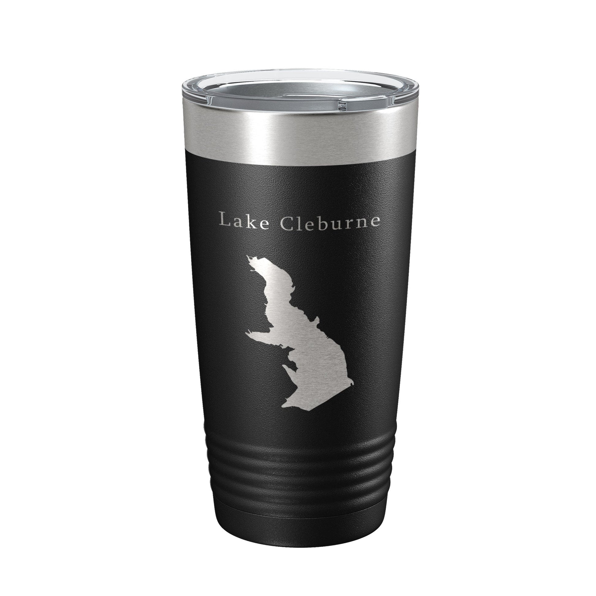 Lake Pat Cleburne Map Tumbler Travel Mug Insulated Laser Engraved Coffee Cup Texas 20 oz-0