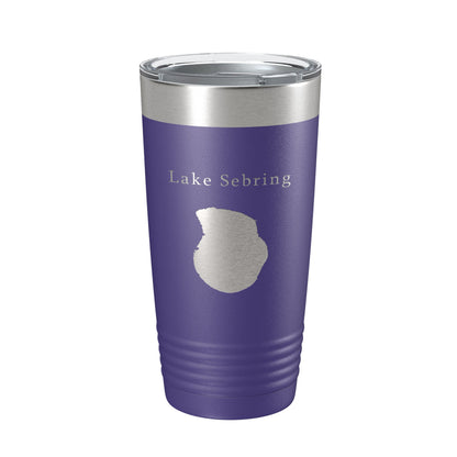 Lake Sebring Map Tumbler Travel Mug Insulated Laser Engraved Coffee Cup Florida 20 oz-15