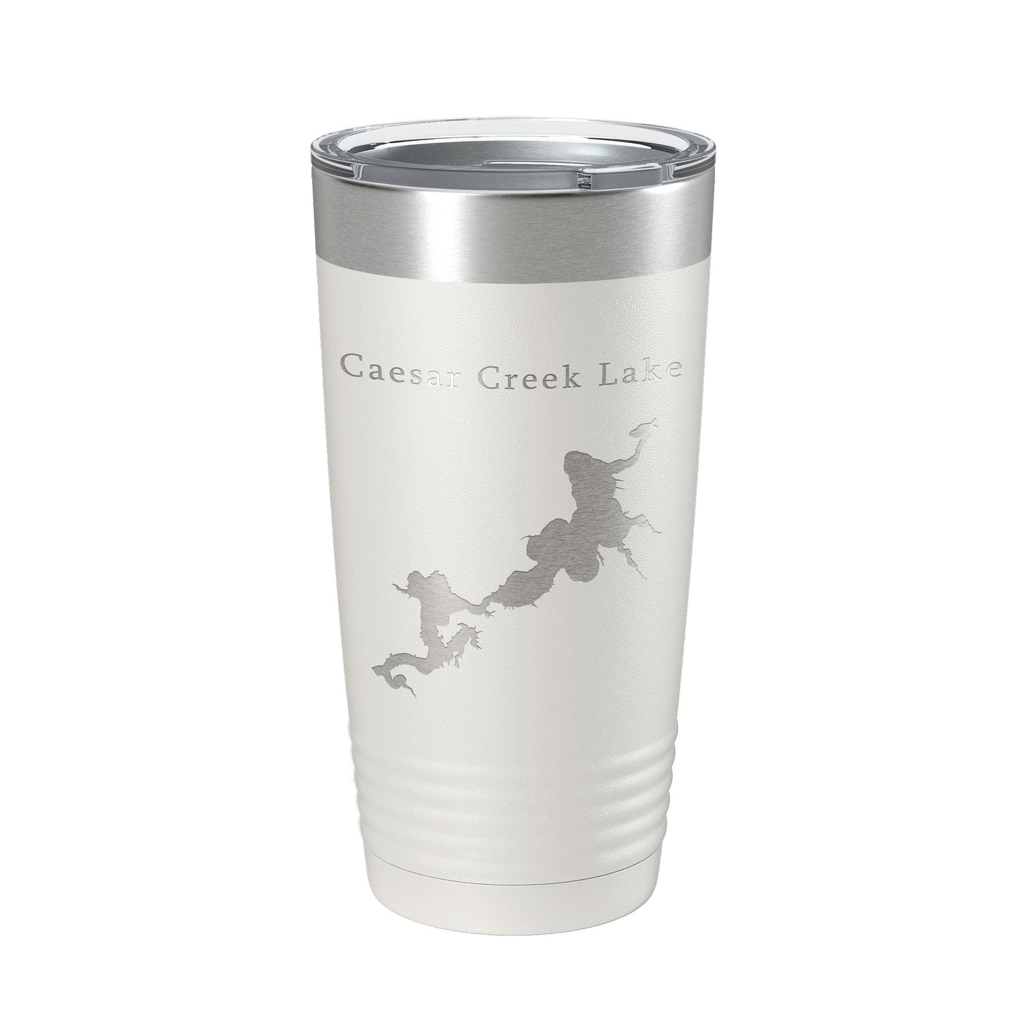 Caesar Creek Lake Map Tumbler Travel Mug Insulated Laser Engraved Coffee Cup Ohio 20 oz-1