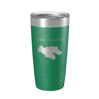 Lake Paradise Map Tumbler Travel Mug Insulated Laser Engraved Coffee Cup Michigan 20 oz-9