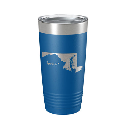 Maryland Tumbler Home State Travel Mug Insulated Laser Engraved Map Coffee Cup 20 oz-6