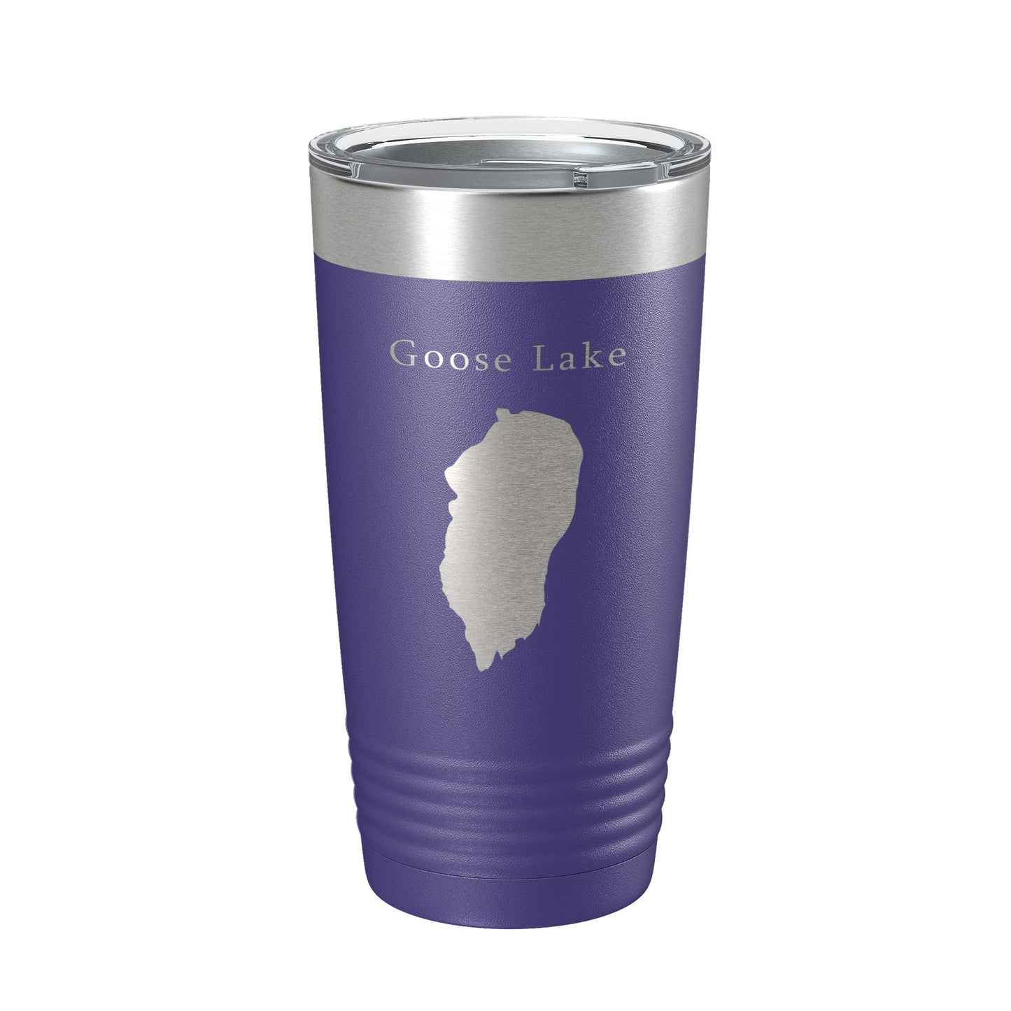 Goose Lake Map Tumbler Travel Mug Insulated Laser Engraved Coffee Cup California Oregon 20 oz-15