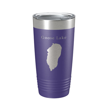 Goose Lake Map Tumbler Travel Mug Insulated Laser Engraved Coffee Cup California Oregon 20 oz-15