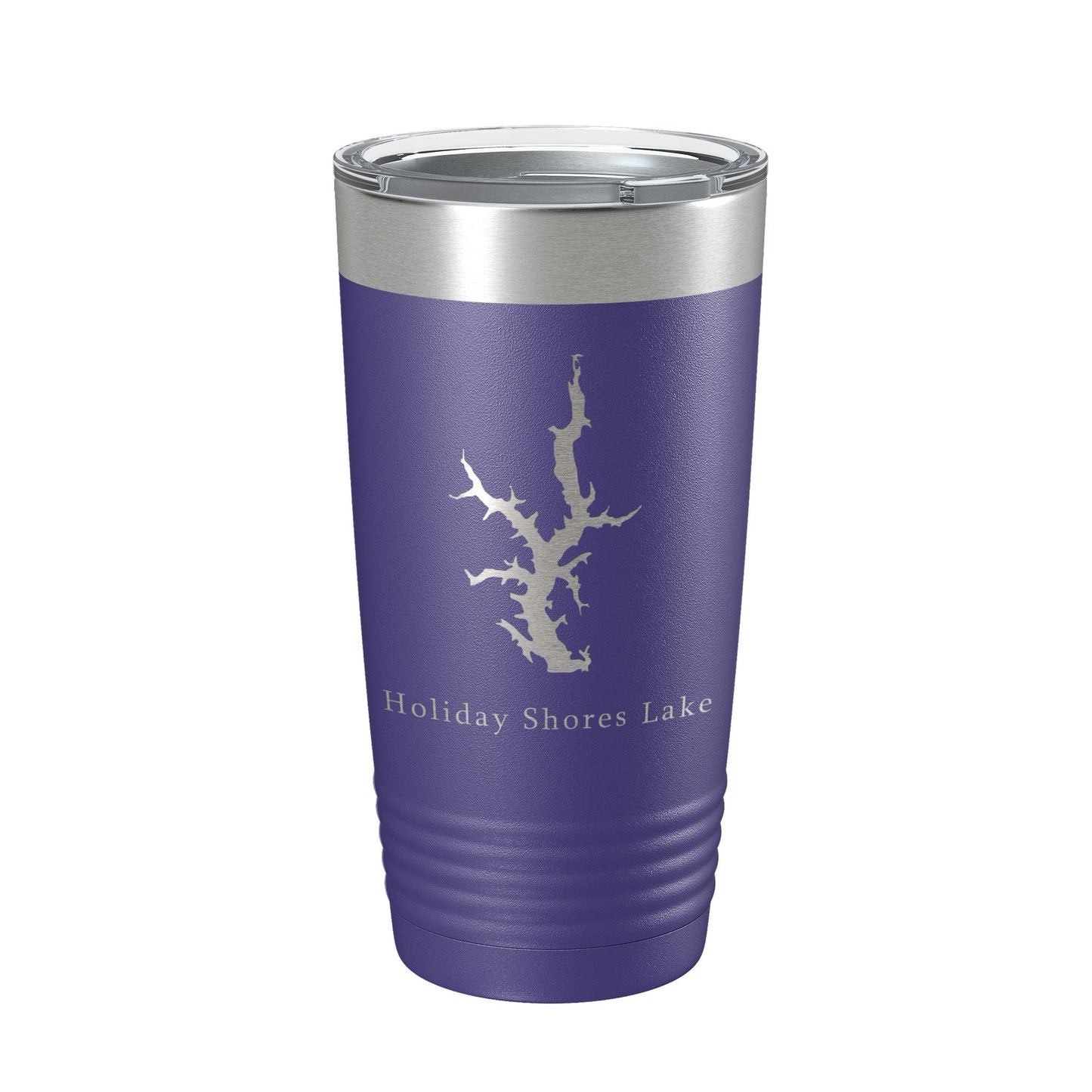 Holiday Shores Lake Map Tumbler Travel Mug Insulated Laser Engraved Coffee Cup Illinois 20 oz-15