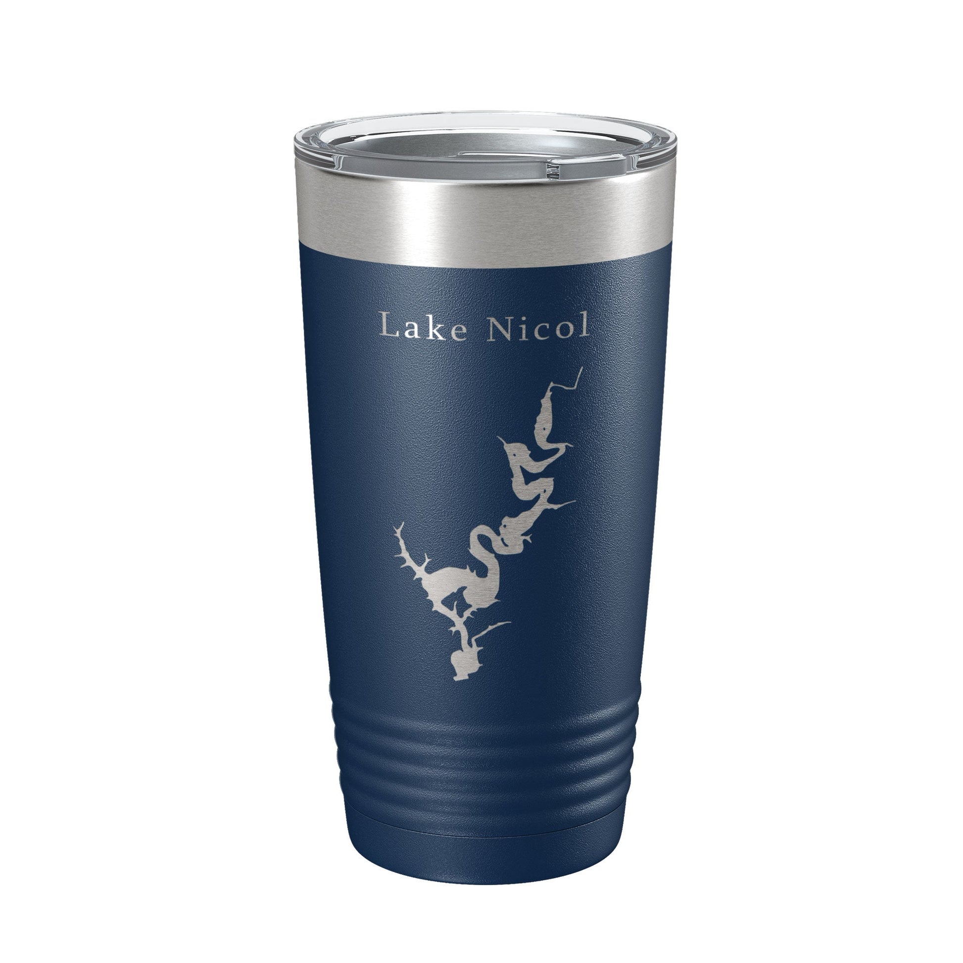 Lake Nicol Map Tumbler Travel Mug Insulated Laser Engraved Coffee Cup Alabama 20 oz-2