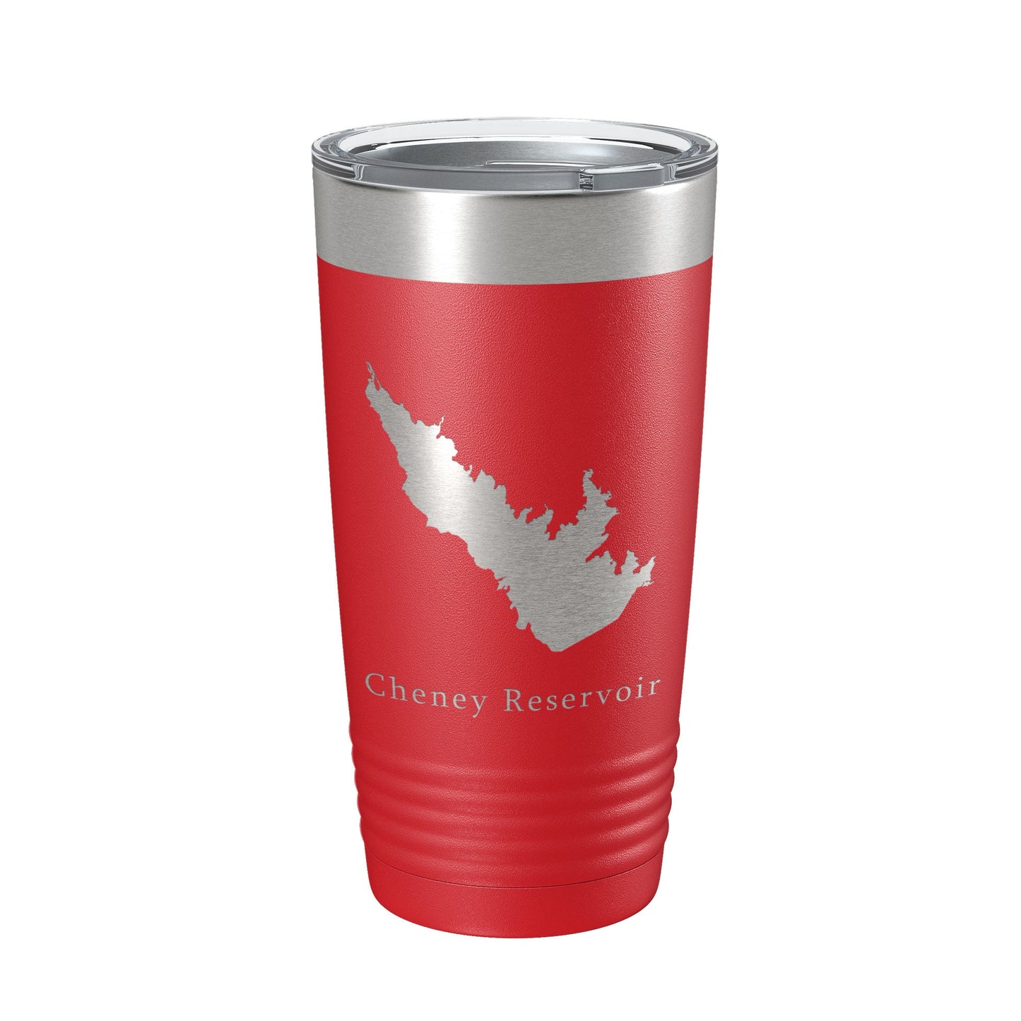 Cheney Reservoir Tumbler Lake Map Travel Mug Insulated Laser Engraved Coffee Cup Kansas 20 oz-10