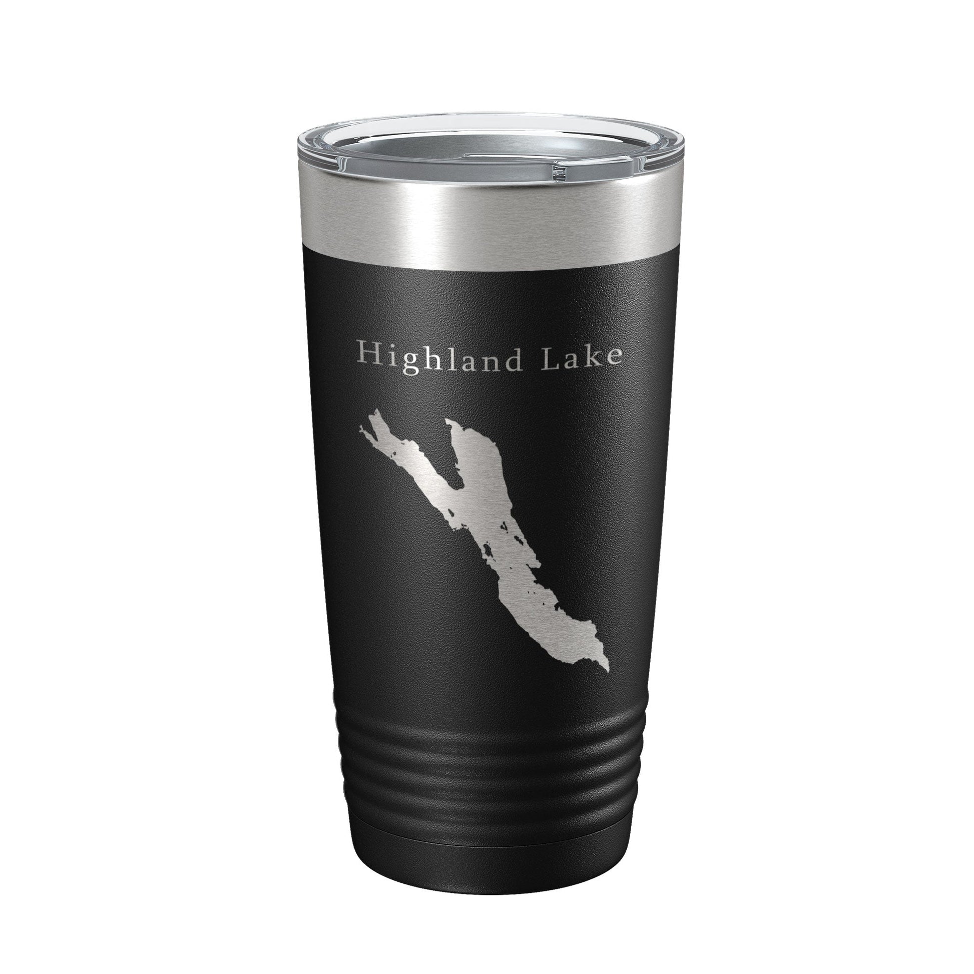 Highland Lake Bridgton Map Tumbler Travel Mug Insulated Laser Engraved Coffee Cup Maine 20 oz-5