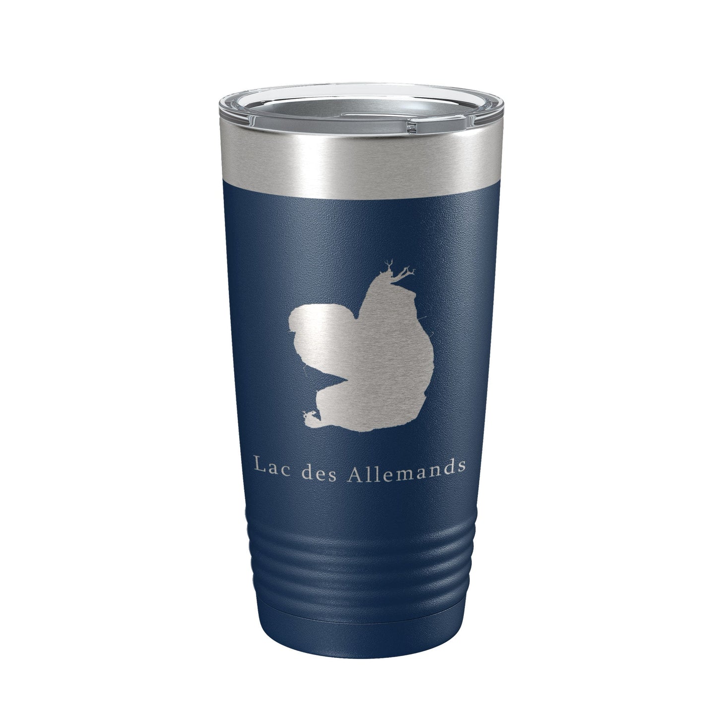 Lac des Allemands Tumbler Lake Map Travel Mug Insulated Laser Engraved Coffee Cup Louisiana 20 oz-2