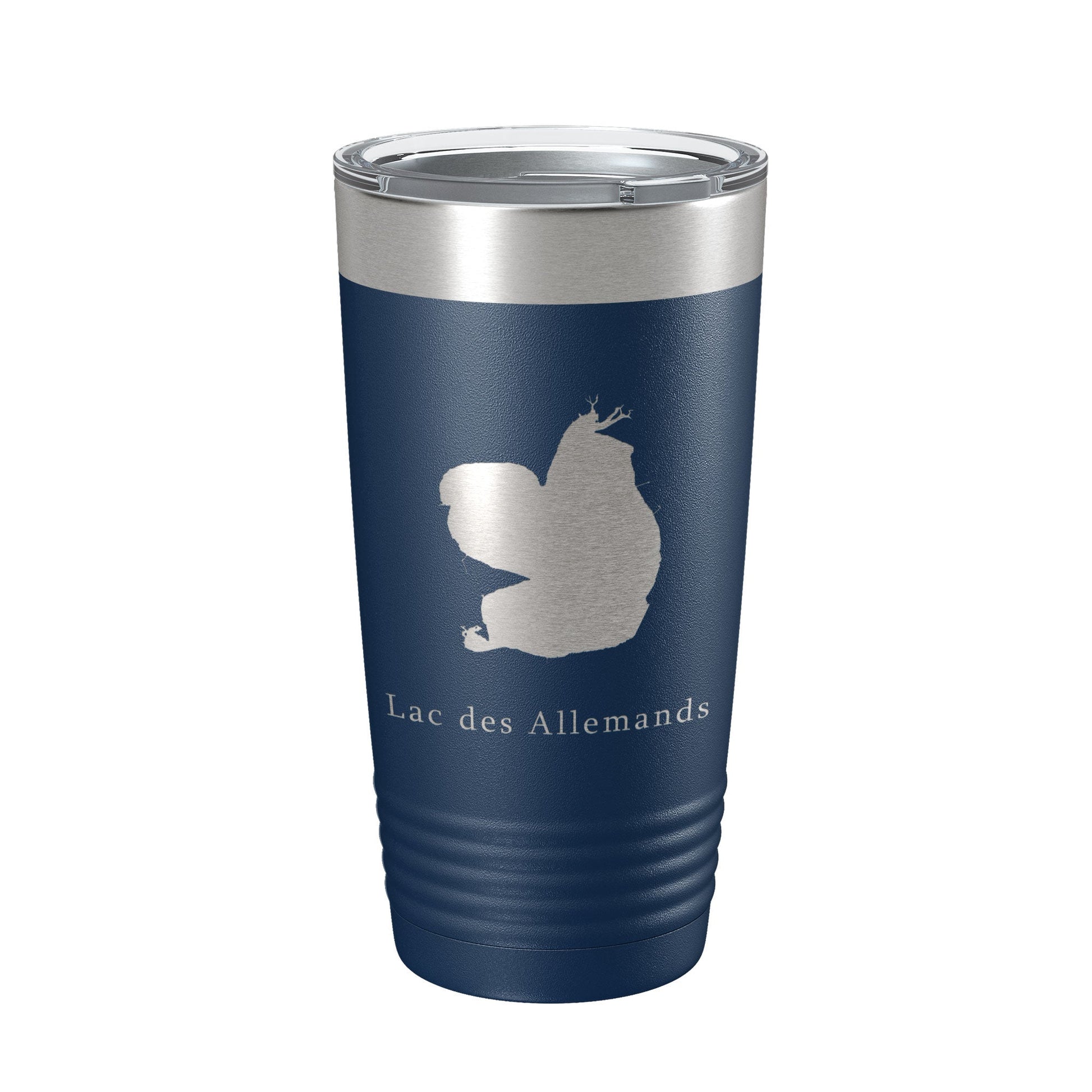 Lac des Allemands Tumbler Lake Map Travel Mug Insulated Laser Engraved Coffee Cup Louisiana 20 oz-2