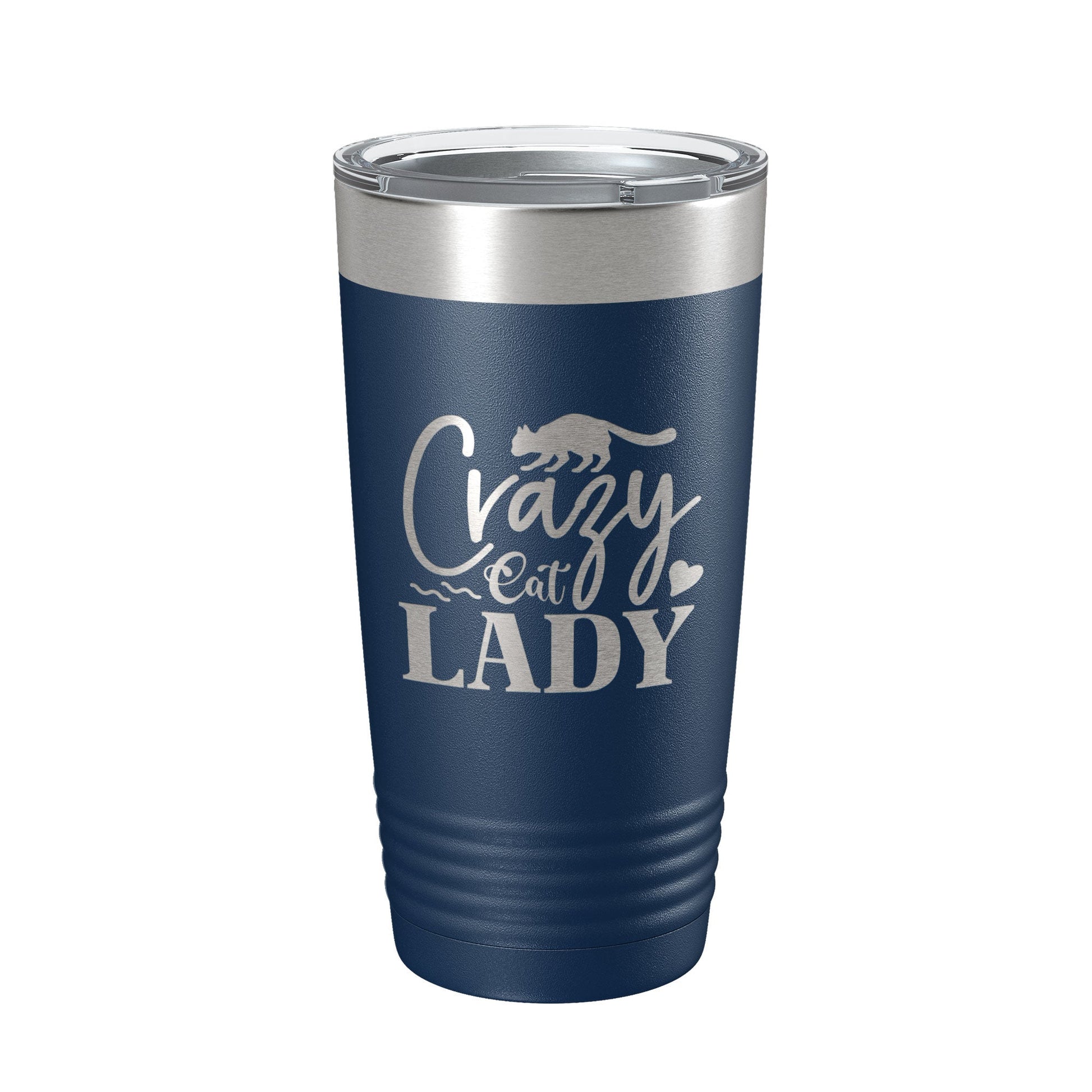 Crazy Cat Lady Tumbler Travel Mug Funny Cat Lover Gift Insulated Laser Engraved Coffee Cup 20 oz-2