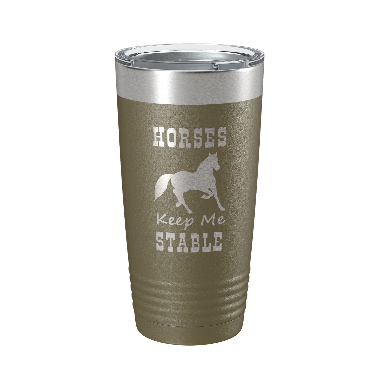 Horses Keep Me Stable Tumbler Horseback Rider Travel Mug Insulated Laser Engraved Equestrian Coffee Cup Gift 20 oz-21