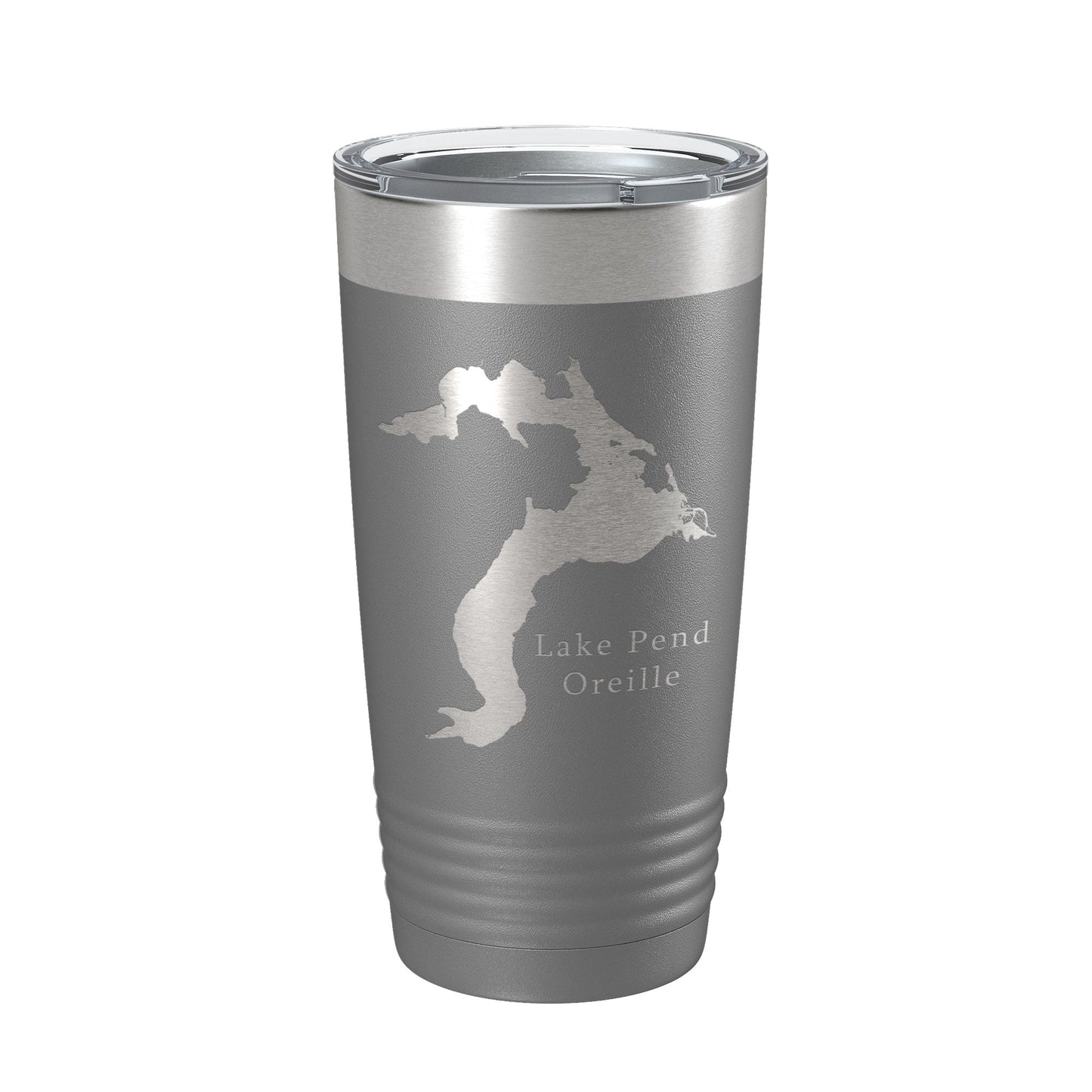 Lake Pend Oreille Map Tumbler Travel Mug Insulated Laser Engraved Coffee Cup Idaho 20 oz-16