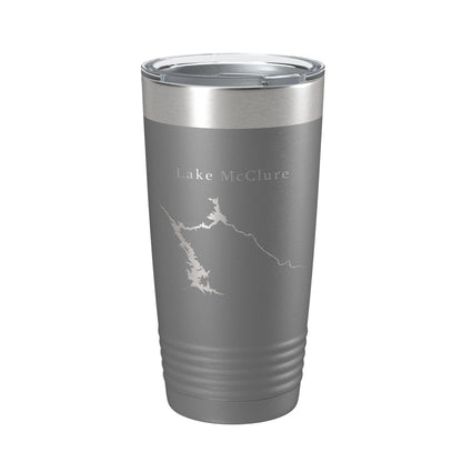 Lake McClure Map Tumbler Travel Mug Insulated Laser Engraved Coffee Cup California 20 oz-16