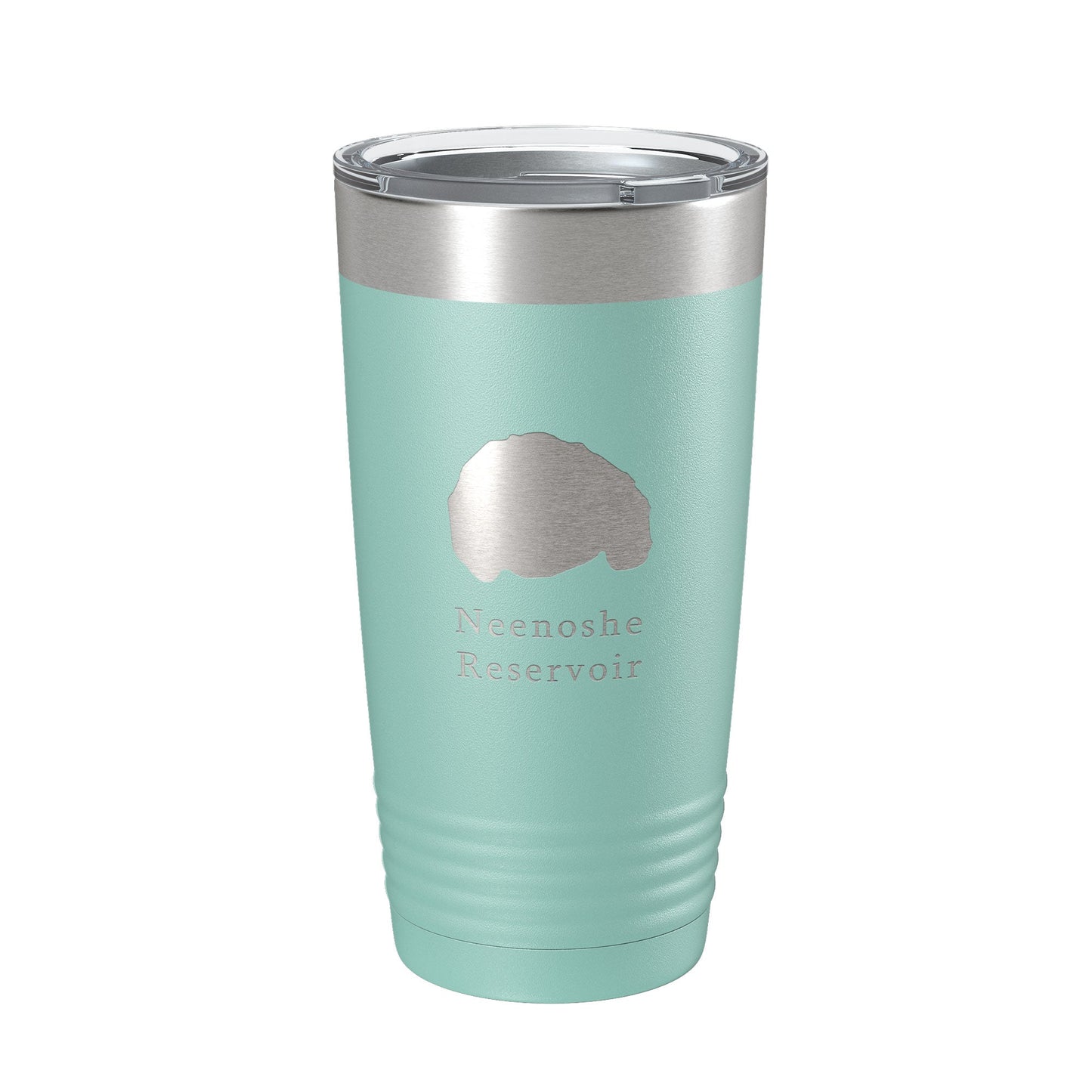 Neenoshe Reservoir Tumbler Lake Map Travel Mug Insulated Laser Engraved Coffee Cup Colorado 20 oz-12