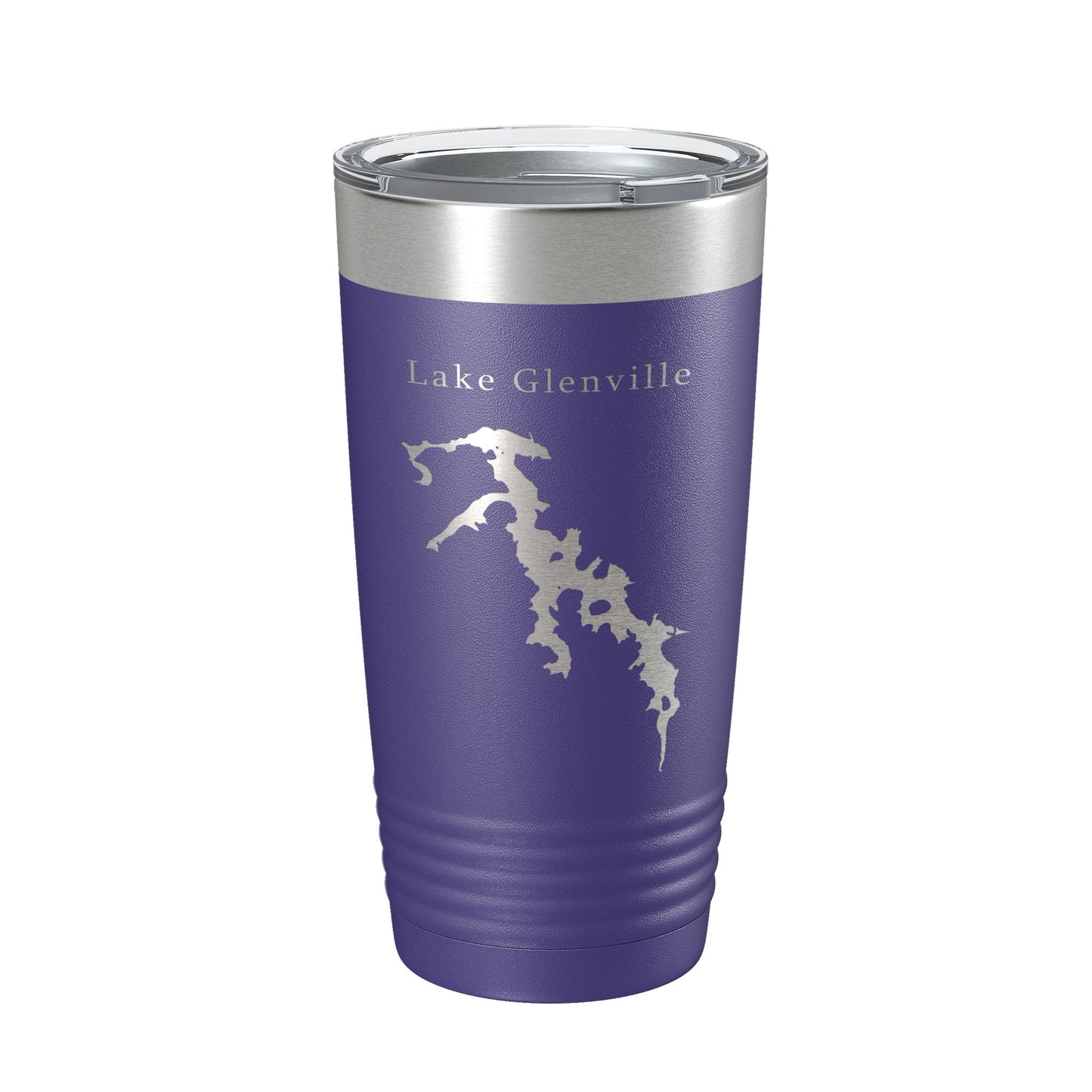 Lake Glenville Map Tumbler Travel Mug Insulated Laser Engraved Coffee Cup North Carolina 20 oz-15