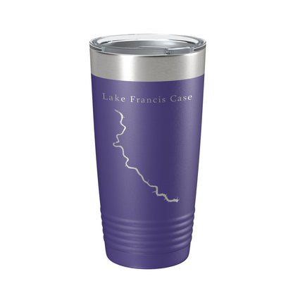 Lake Francis Case Map Tumbler Travel Mug Insulated Laser Engraved Coffee Cup South Dakota 20 oz-15