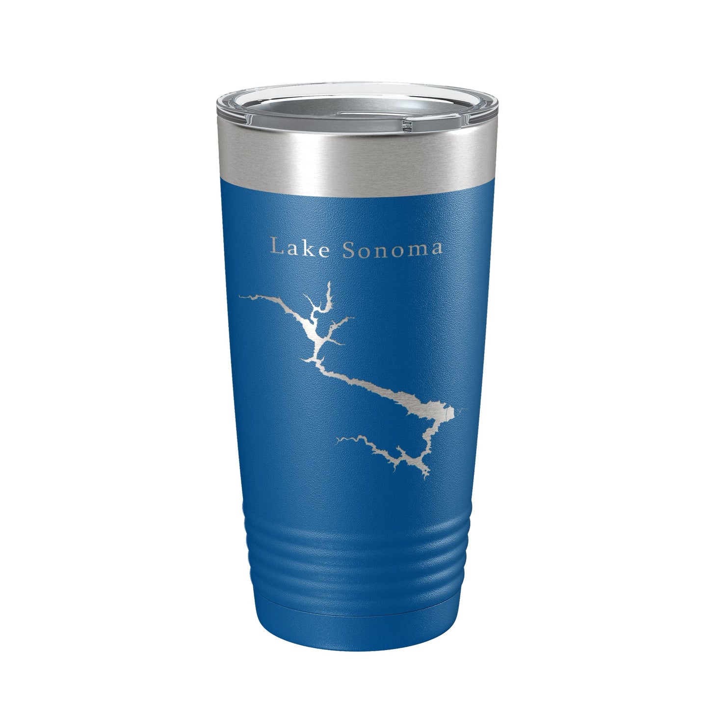 Lake Sonoma Map Tumbler Travel Mug Insulated Laser Engraved Coffee Cup California 20 oz-6