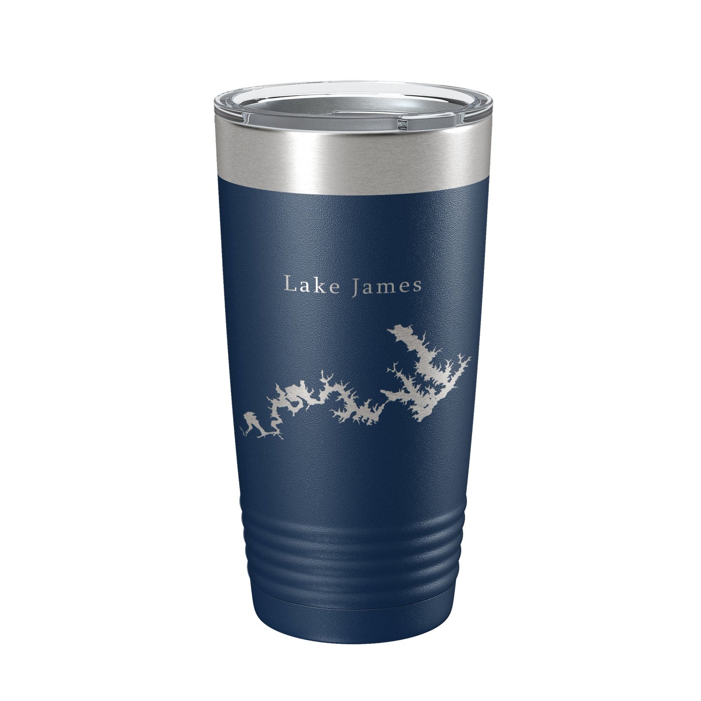 Lake James Map Tumbler Travel Mug Insulated Laser Engraved Coffee Cup North Carolina 20 oz-2