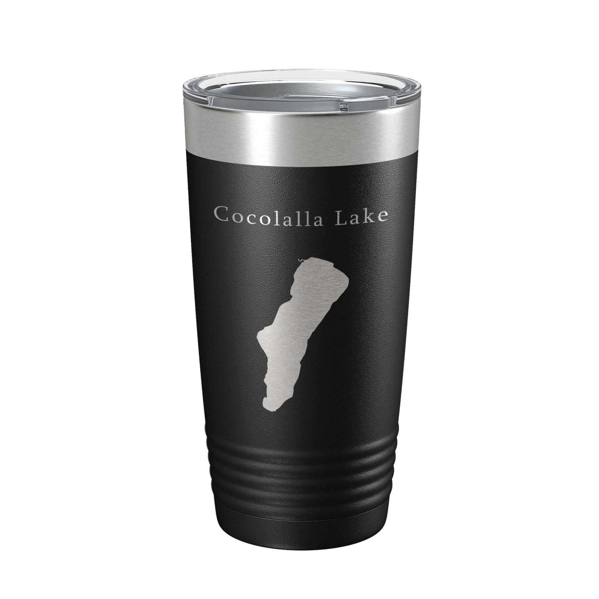 Cocolalla Lake Map Tumbler Travel Mug Insulated Laser Engraved Coffee Cup Idaho 20 oz-5