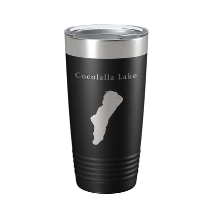 Cocolalla Lake Map Tumbler Travel Mug Insulated Laser Engraved Coffee Cup Idaho 20 oz-5