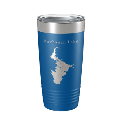 Buchanan Lake Map Tumbler Travel Mug Insulated Laser Engraved Coffee Cup Texas 20 oz-6