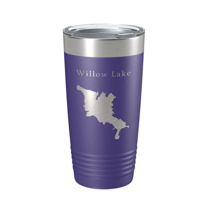 Willow Creek Lake Map Tumbler Travel Mug Insulated Laser Engraved Coffee Cup Arizona 20 oz-15