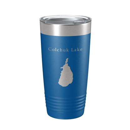 Colchuk Lake Map Tumbler Travel Mug Insulated Laser Engraved Coffee Cup Washington 20 oz-6