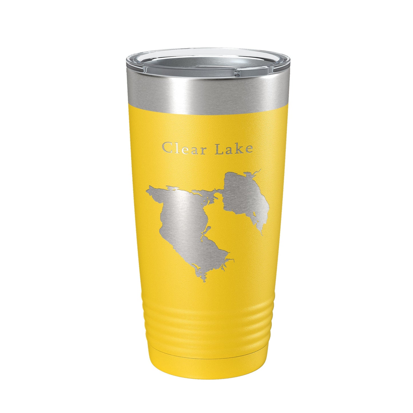 Clear Lake Reservoir Map Tumbler Travel Mug Insulated Laser Engraved Coffee Cup California 20 oz-19
