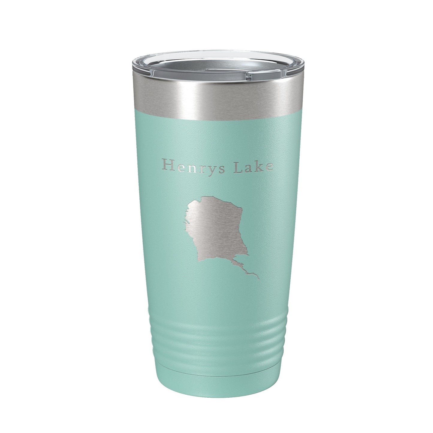 Henrys Lake Map Tumbler Travel Mug Insulated Laser Engraved Coffee Cup Idaho 20 oz-12