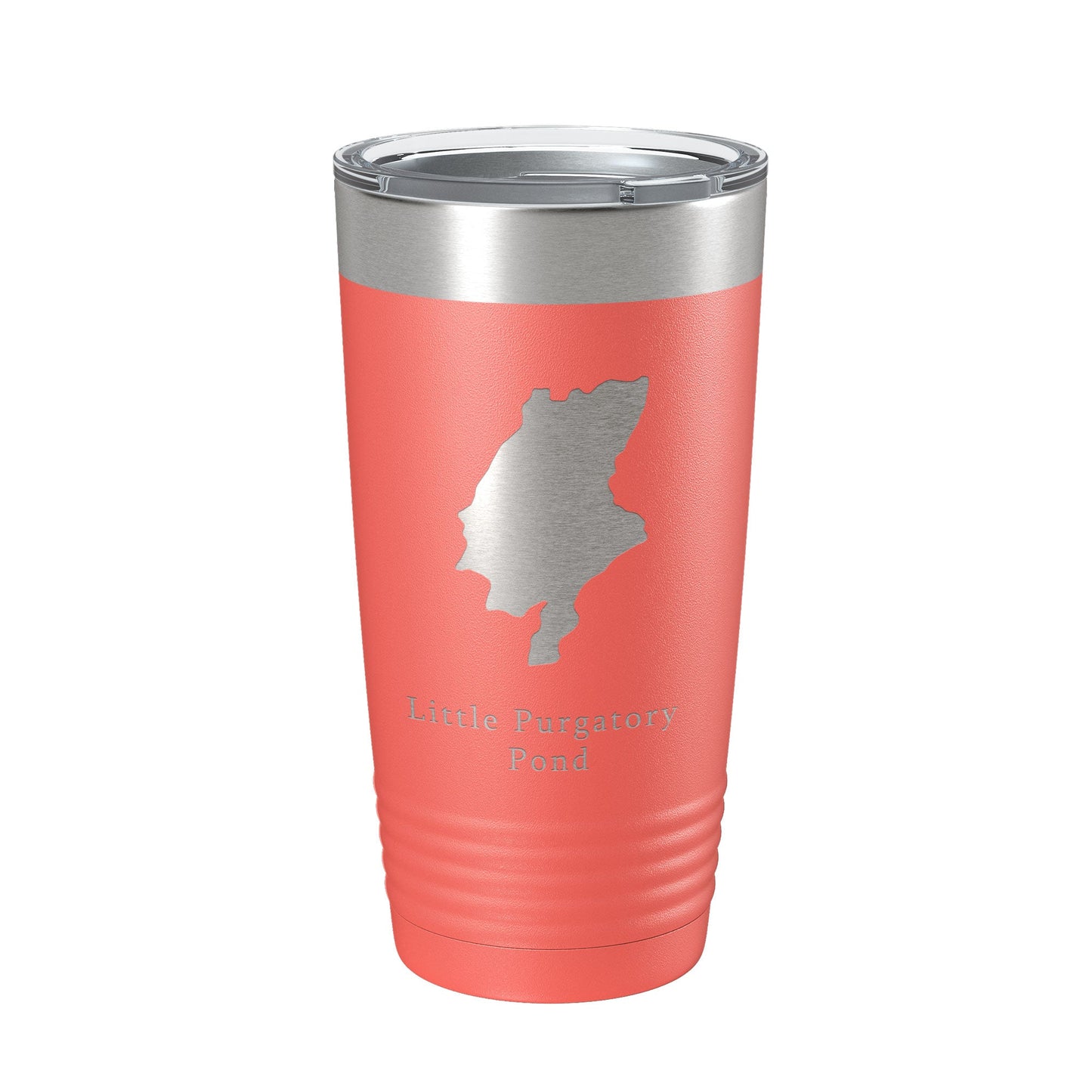 Little Purgatory Pond Tumbler Lake Map Travel Mug Insulated Laser Engraved Coffee Cup Maine 20 oz-20
