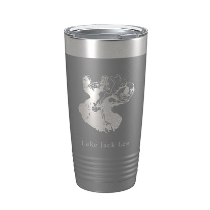 Lake Jack Lee Map Tumbler Travel Mug Insulated Laser Engraved Coffee Cup Felsenthal Arkansas Louisiana 20 oz-16