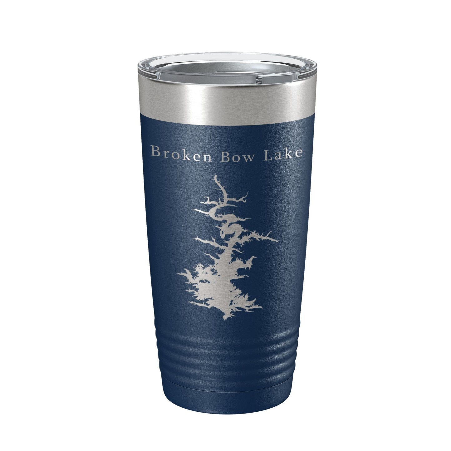 Broken Bow Lake Map Tumbler Travel Mug Insulated Laser Engraved Coffee Cup Oklahoma 20 oz-2