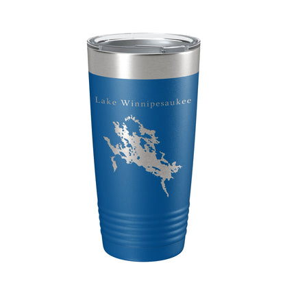 Lake Winnipesaukee Map Tumbler Travel Mug Insulated Laser Engraved Coffee Cup New Hampshire 20 oz-6