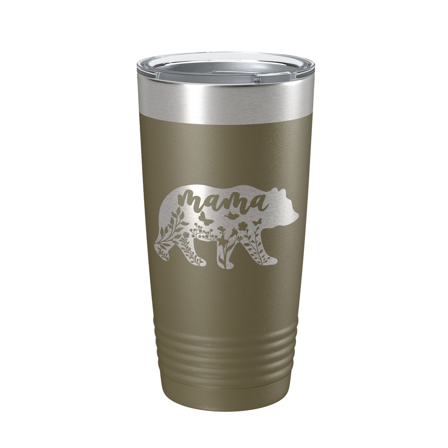 Mama Bear Tumbler Travel Mug Insulated Laser Engraved Coffee Cup Momma Mom Mother's Day Gift Cute 20 oz-21
